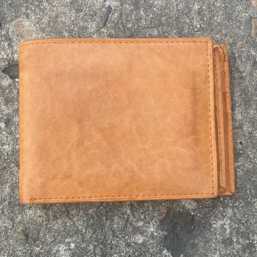 Real leather wallet